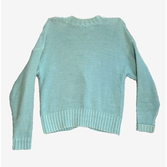 Vintage Hunters Run Cardigan Sweater Womens Large Blue Cable Knit Academia - Picture 5 of 10